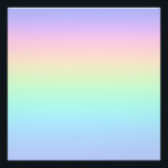 Pastel rainbow photo print<br><div class="desc">A pastel rainbow colors gradient.</div>