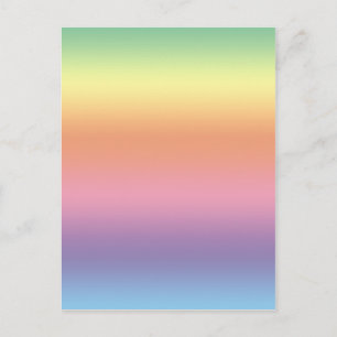 Pastel Rainbow Postcard