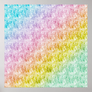 Pastel Rainbow Poster