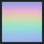 Pastel rainbow poster<br><div class="desc">A pastel rainbow colors gradient.</div>
