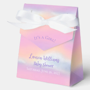Pastel Rainbow Sky Baby Shower Favour Box
