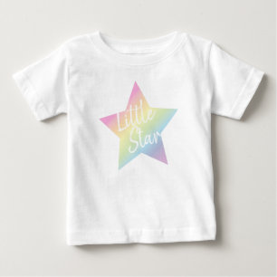 Pastel Rainbow Stars Baby Shower Simple Modern T-Shirt