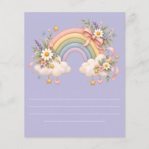Pastel Rainbow Stationery  Flyer