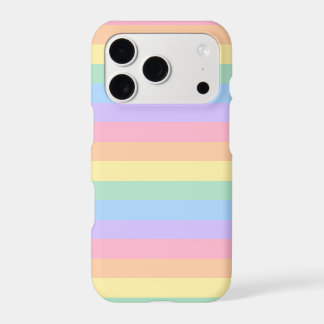 Pastel Rainbow Stripe iPhone Case