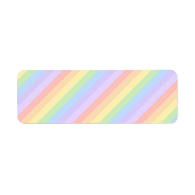 Pastel Rainbow Stripes. (Front)