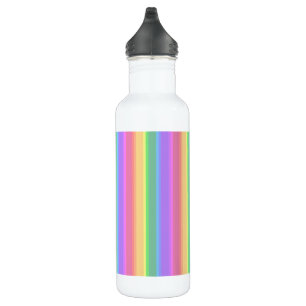 Pastel rainbow stripes 710 ml water bottle