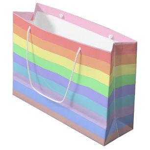 Pastel Rainbow Stripes Gift bag