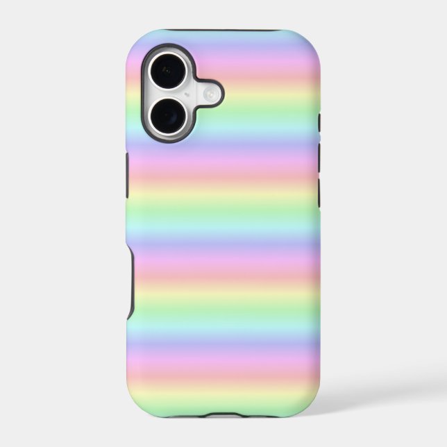 Pastel Rainbow Strips - pattern (Back)