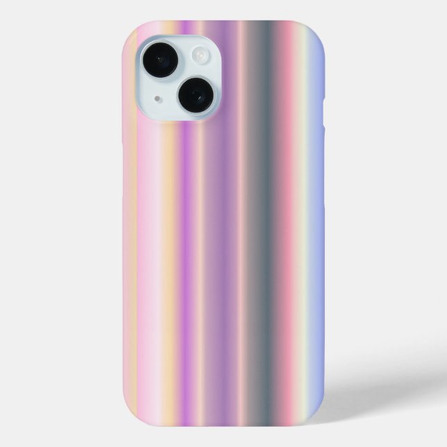 Pastel Rainbow Strips - Pattern Case-Mate iPhone Case (Back)