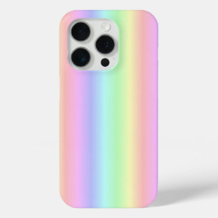 Pastel Rainbow Strips - Pattern iPhone 15 Pro Case