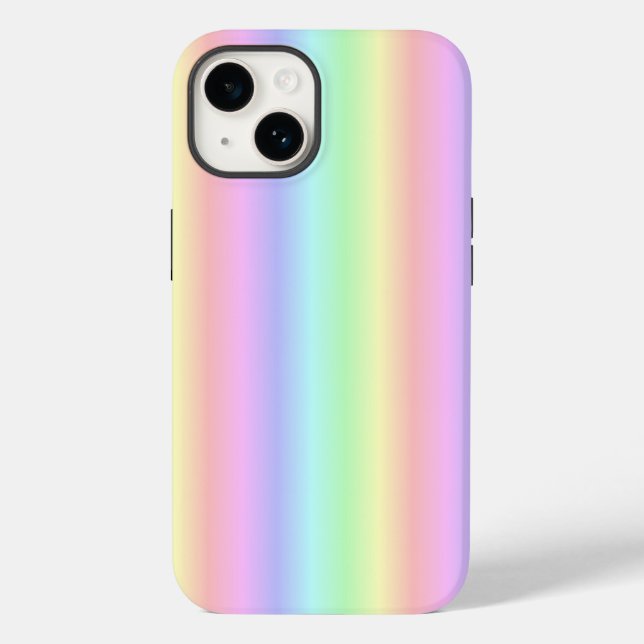 Pastel Rainbow Strips - Pattern Case-Mate iPhone Case (Back)