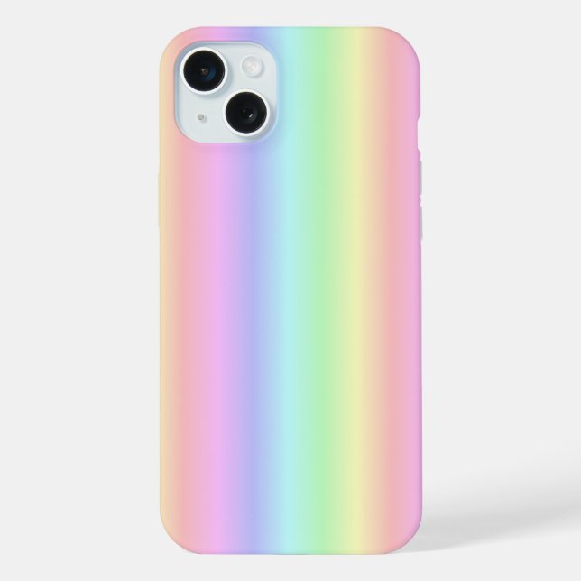 Pastel Rainbow Strips - pattern iPhone Case (Back)
