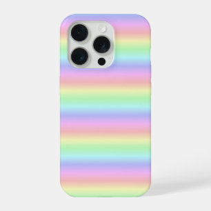 Pastel Rainbow Strips - pattern iPhone 15 Pro Case