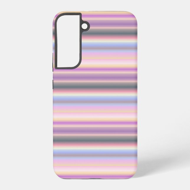Pastel Rainbow Strips - Pattern Samsung Galaxy S22+ Case (Back)