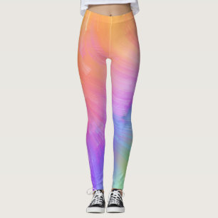Pastel Rainbow Swirl Leggings