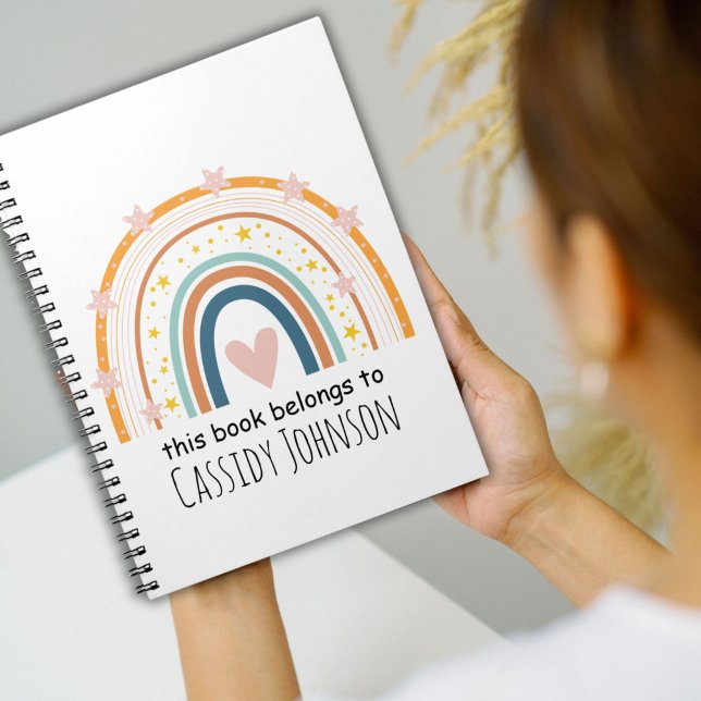 Pastel rainbow this book belongs to kids notebook (Creator Uploaded)