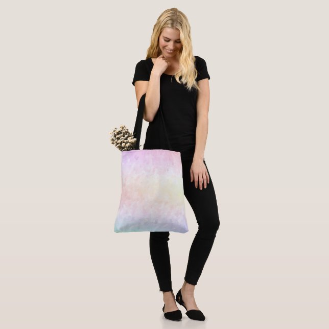 Pastel Rainbow Tote Bag (On Model)