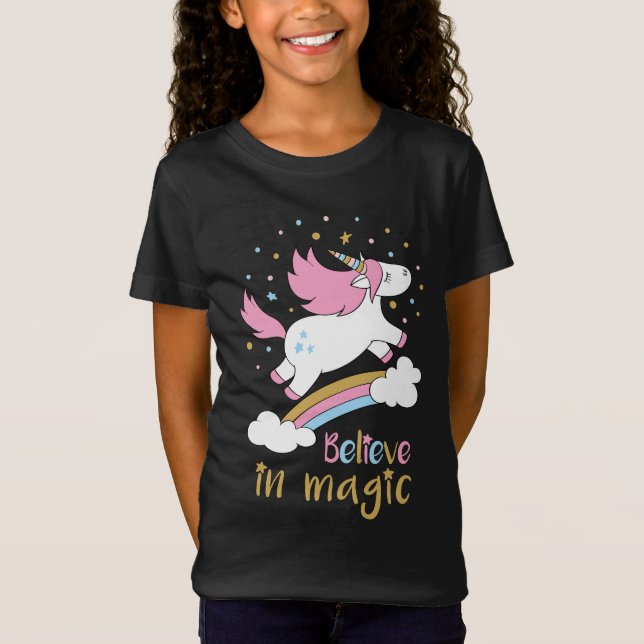 Pastel Rainbow Unicorn T-Shirt (Front)