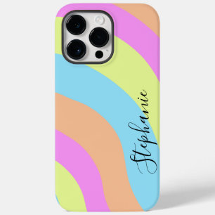 Pastel Rainbow Waves Case-Mate iPhone 14 Pro Max Case