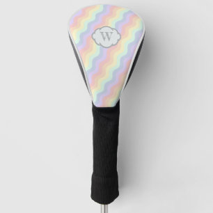 Pastel Rainbow Waves Driver Cover