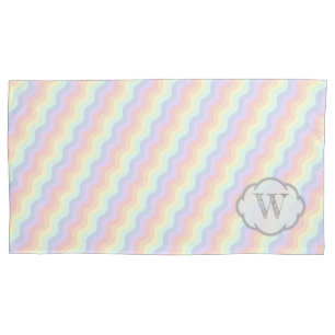 Pastel Rainbow Waves Pillow Case