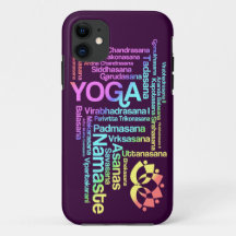 Pastel Rainbow Yoga Positions in Sanskrit