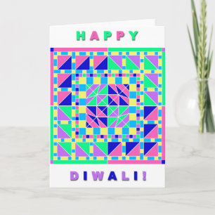 Pastel Rangoli Diwali Card
