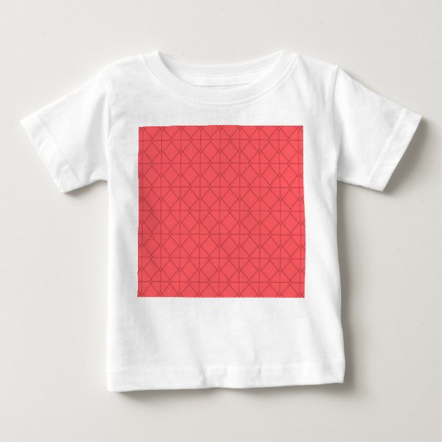 Pastel red, cool, trendy, decorative illustration baby T-Shirt (Front)