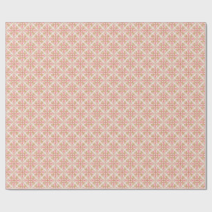 Pastel Red, Pink, and Green Holiday Wrapping Paper