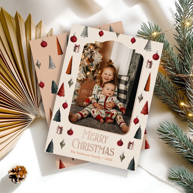 Pastel Retro Christmas Family Photo (Creator Uploaded)