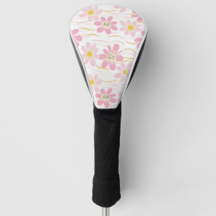 Pastel Retro Floral (4) Golf Head Cover