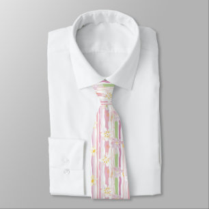 Pastel Retro Floral (9) Tie