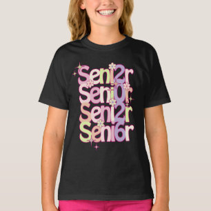 Pastel Retro Senior Year Graduation Gift Shirt