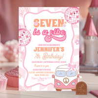 Pastel Retro Seven is a vibe Van Groovy birthday