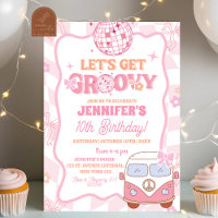 Pastel Retro Van Groovy Birthday Party
