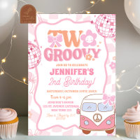 Pastel Retro Van Two Groovy 2nd Birthday Party