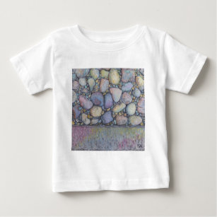 Pastel River Rock and Pebbles Baby T-Shirt