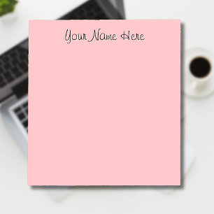Pastel Rose Unique Personalised Teacher Gifts Notepad