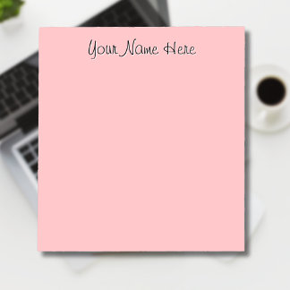 Pastel Rose Unique Personalised Teacher Gifts Notepad