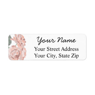 Pastel Roses Return Address Labels