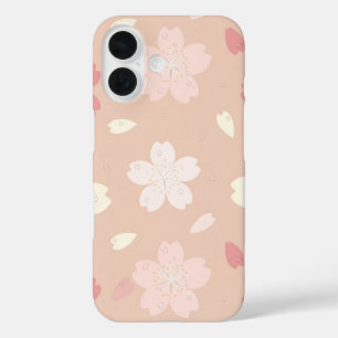 Pastel Sakura Blossom Seamless Pattern Phone Case