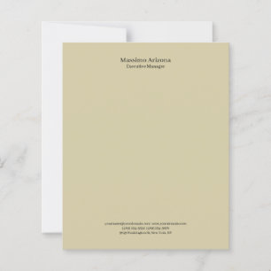 Pastel Sand Plain Professional Minimailst Paper