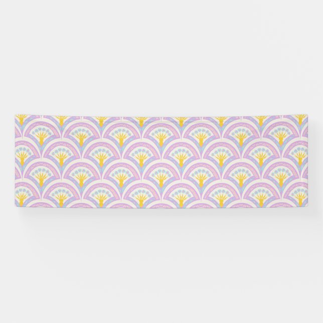 Pastel Scallop Pattern Banner (Horizontal)