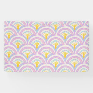 Pastel Scallop Pattern Banner