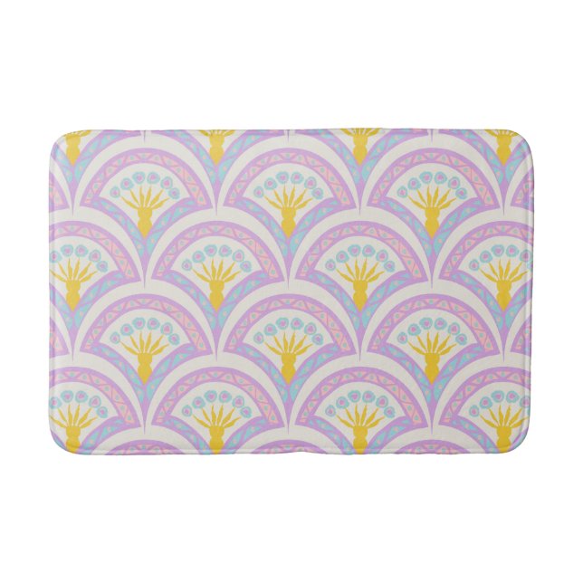 Pastel Scallop Pattern Bath Mat (Front)