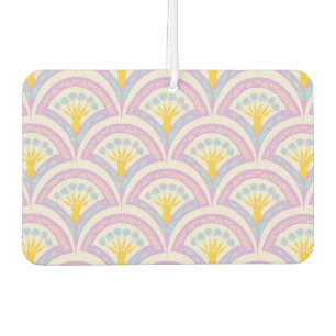 Pastel Scallop Pattern Car Air Freshener