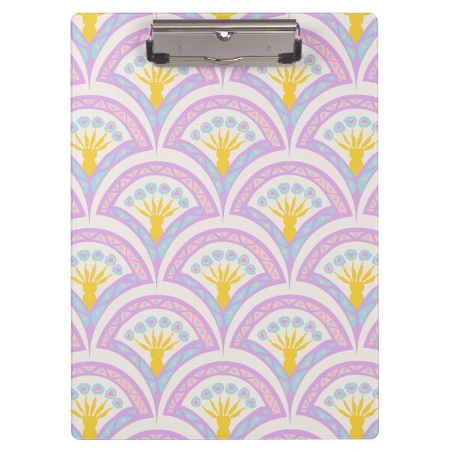 Pastel Scallop Pattern Clipboard (Front)