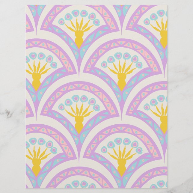 Pastel Scallop Pattern Flyer (Front)