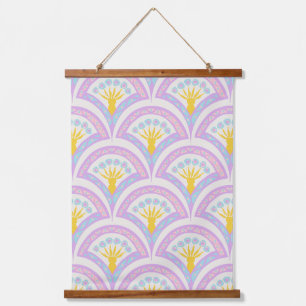 Pastel Scallop Pattern Hanging Tapestry