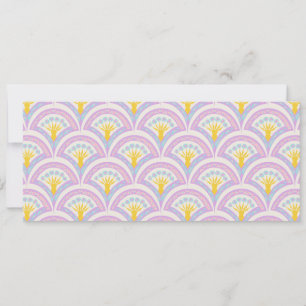 Pastel Scallop Pattern Holiday Card